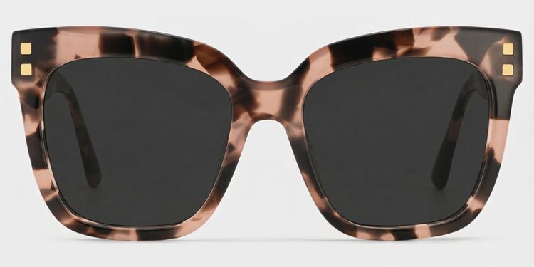 Minguela Pink-Tortoise Square Sunglasses