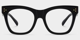 Gordon Black Rectangle Glasses0