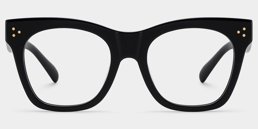 Gordon Black Rectangle Glasses