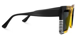Shamika Yellow Rectangle Sunglasses4
