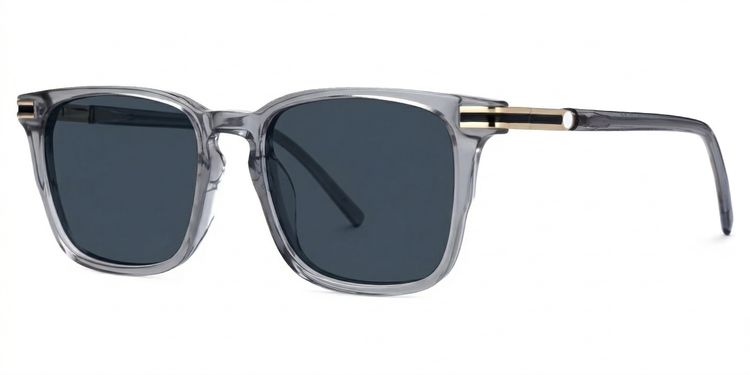 Kornelia Gray Square Sunglasses