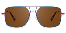 Bowdry Iridescent Aviator Sunglasses0