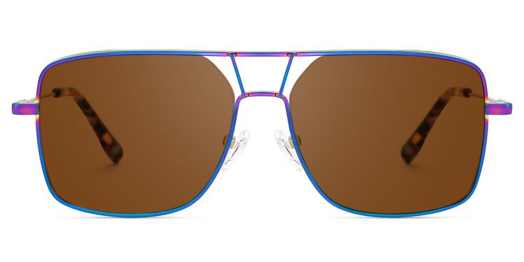Bowdry Iridescent Aviator Sunglasses