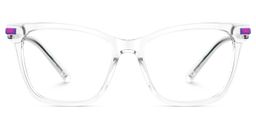 Eliot Clear Rectangle Glasses1