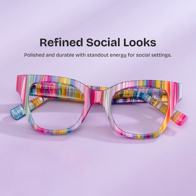 Nereyda Multicolor Cat eye Glasses