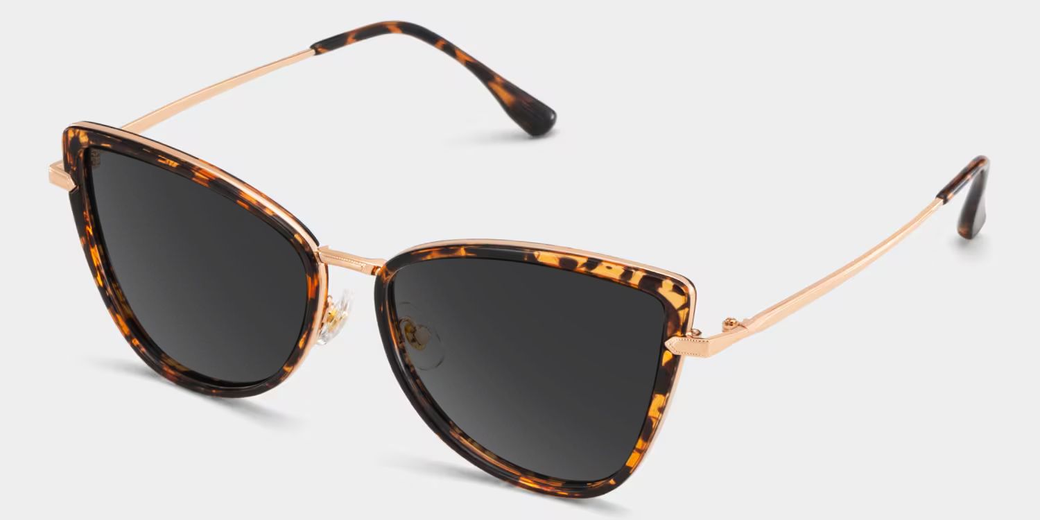 Sloane Mixed Tortoise Cat Eye Frame Sunglasses | ZEELOOL2
