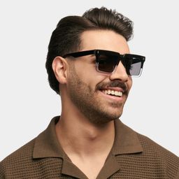 Moreland Two-Tone Rectangle Sunglasses1