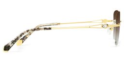 Seth Gold Rectangle Sunglasses3