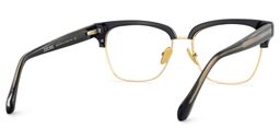 Ellis Black Gold Browline Glasses6