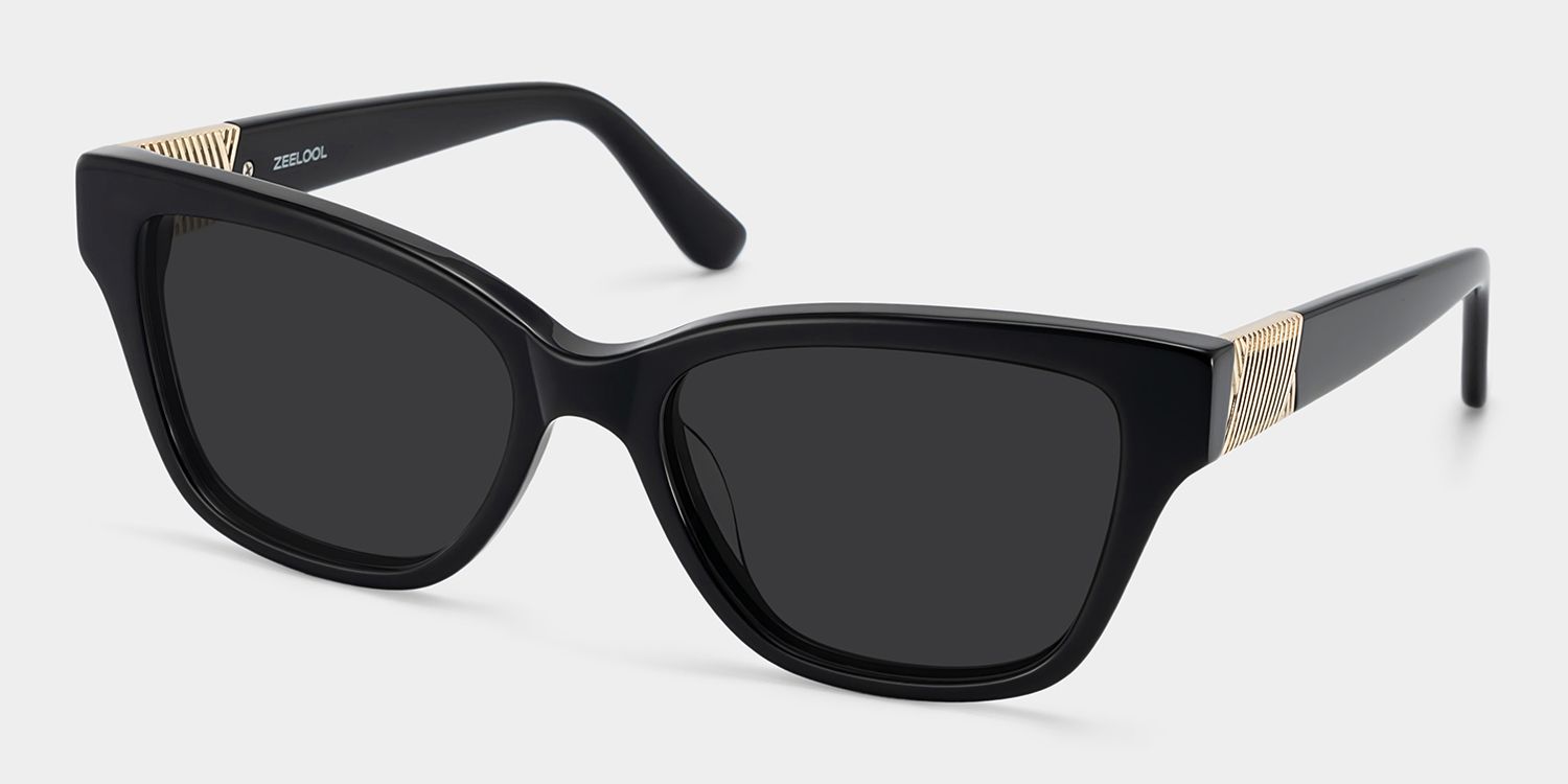 Miranda Cat Eye Black Sunglasses for Women & Men | ZEELOOL2