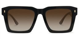 Kenish Black Square Sunglasses0