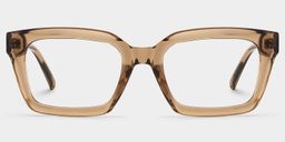 Grover Beige Rectangle Glasses1