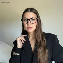 Reese Black Square Glasses8