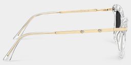 Juliet Clear Rectangle Sunglasses3
