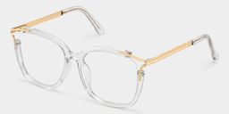 Sidibe Clear Square Glasses2