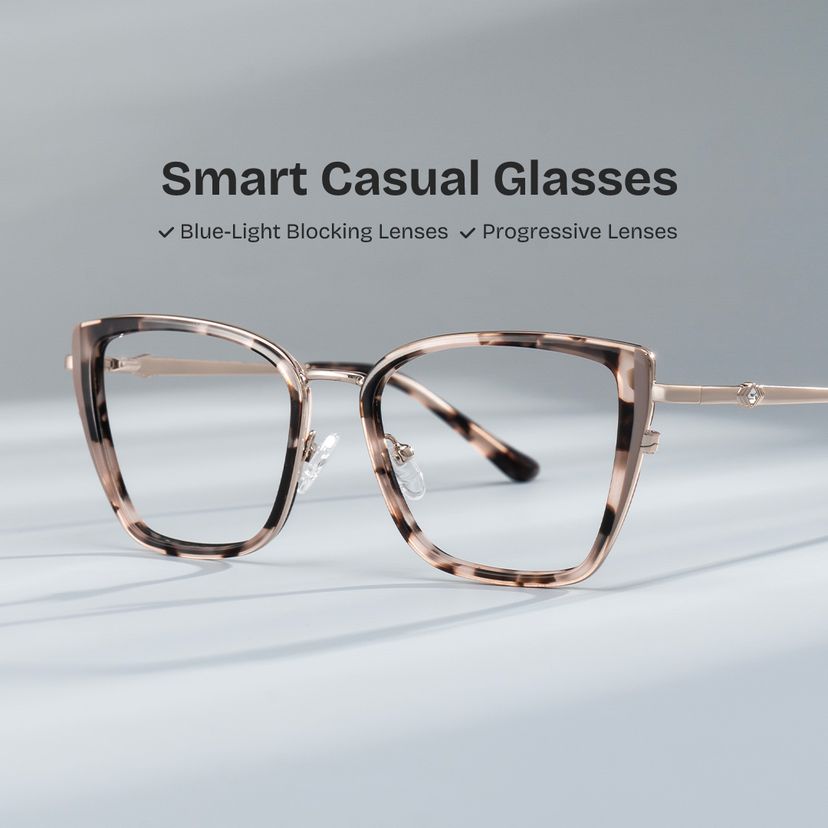 Juniper Tortoise Rectangle Glasses