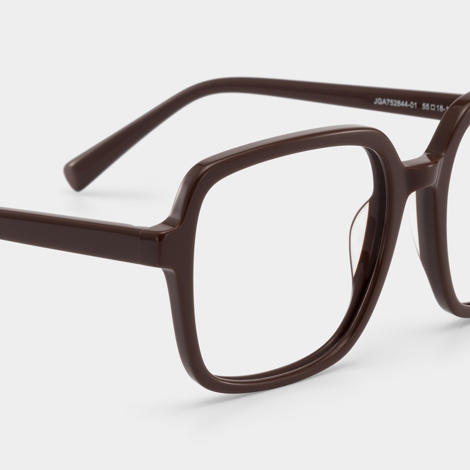 Kenneth Dark Brown Square Glasses for Ladies | ZEELOOL4