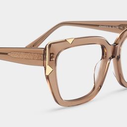 Dax Beige Square Glasses5