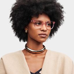 Freya Pink Square Glasses1