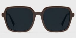 Kenneth Dark Brown Square Sunglasses0