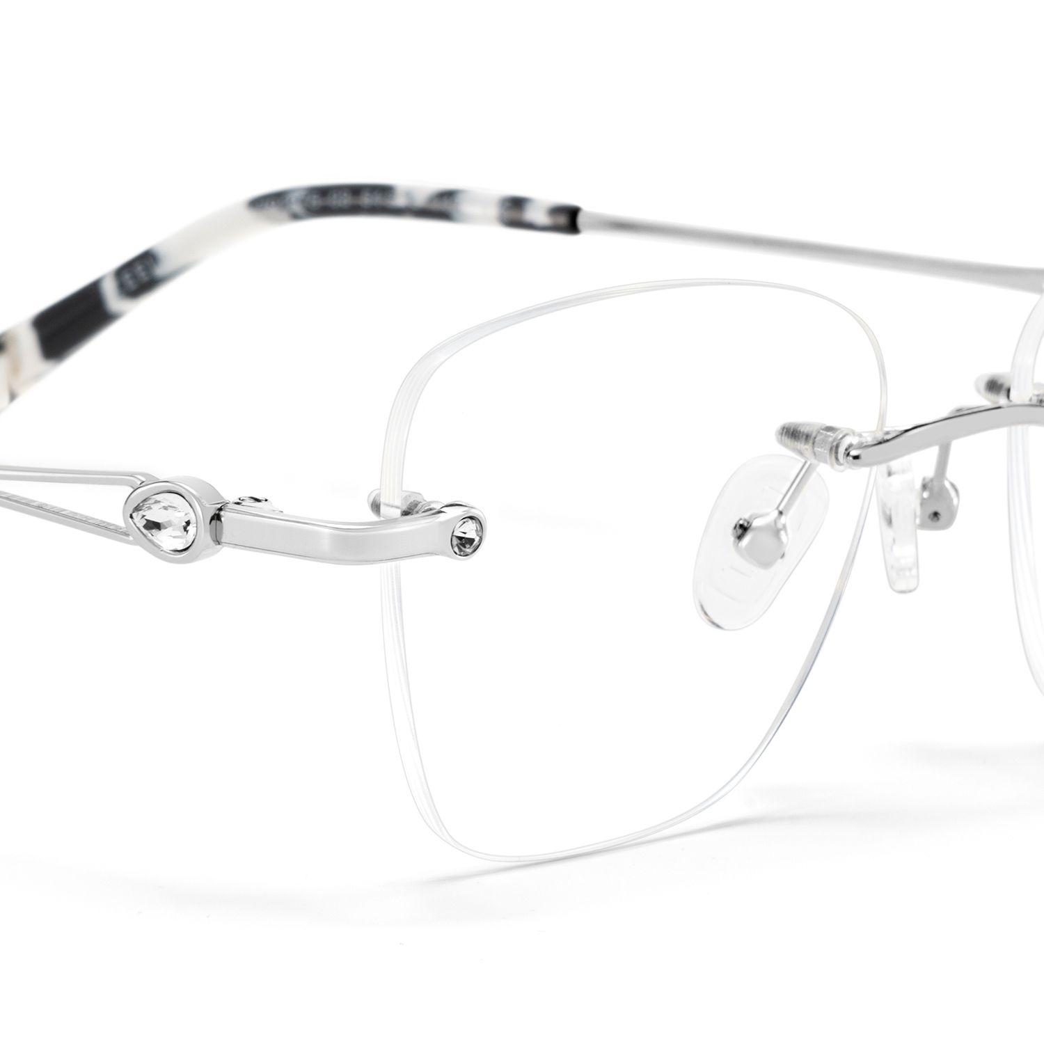 Rectangle Silver Eyeglasses- Seth Metal Frame Glasses7