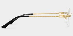 Peavy Gold Rectangle Glasses3