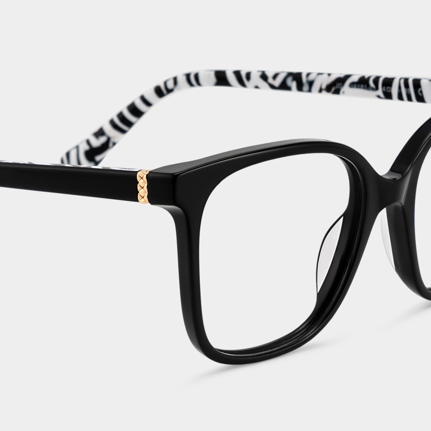 Affordable Caroline Thin Black Square Frames Glasses | ZEELOOL5