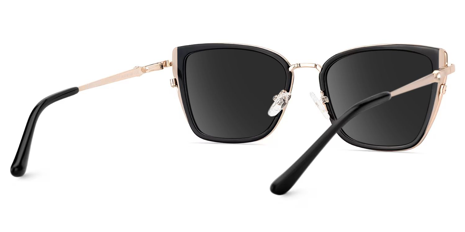 Juniper Black Rectangle Sunglasses to Frame Your Face | ZEELOOL4