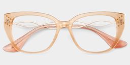 Alma Beige Butterfly Glasses2