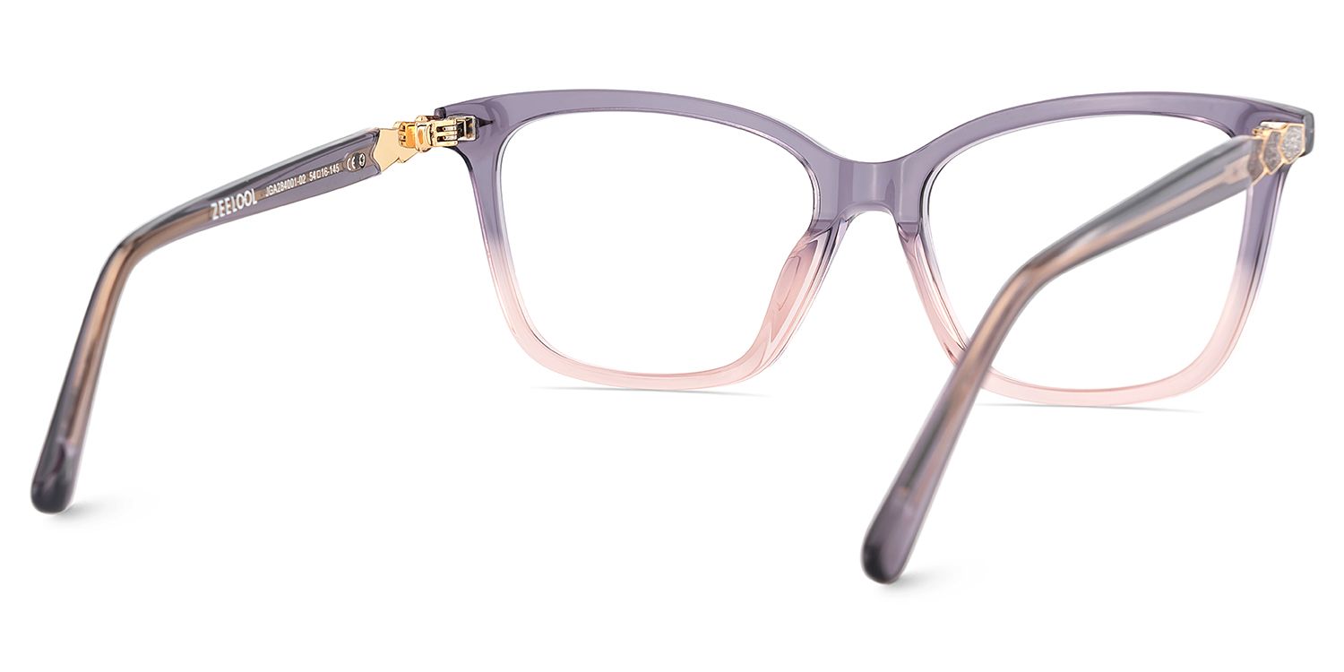 Theo Acetate Two-tone Frame Glasses with Square Shape | Zeelool5