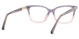 Theo Grey Pink Rectangle Glasses5
