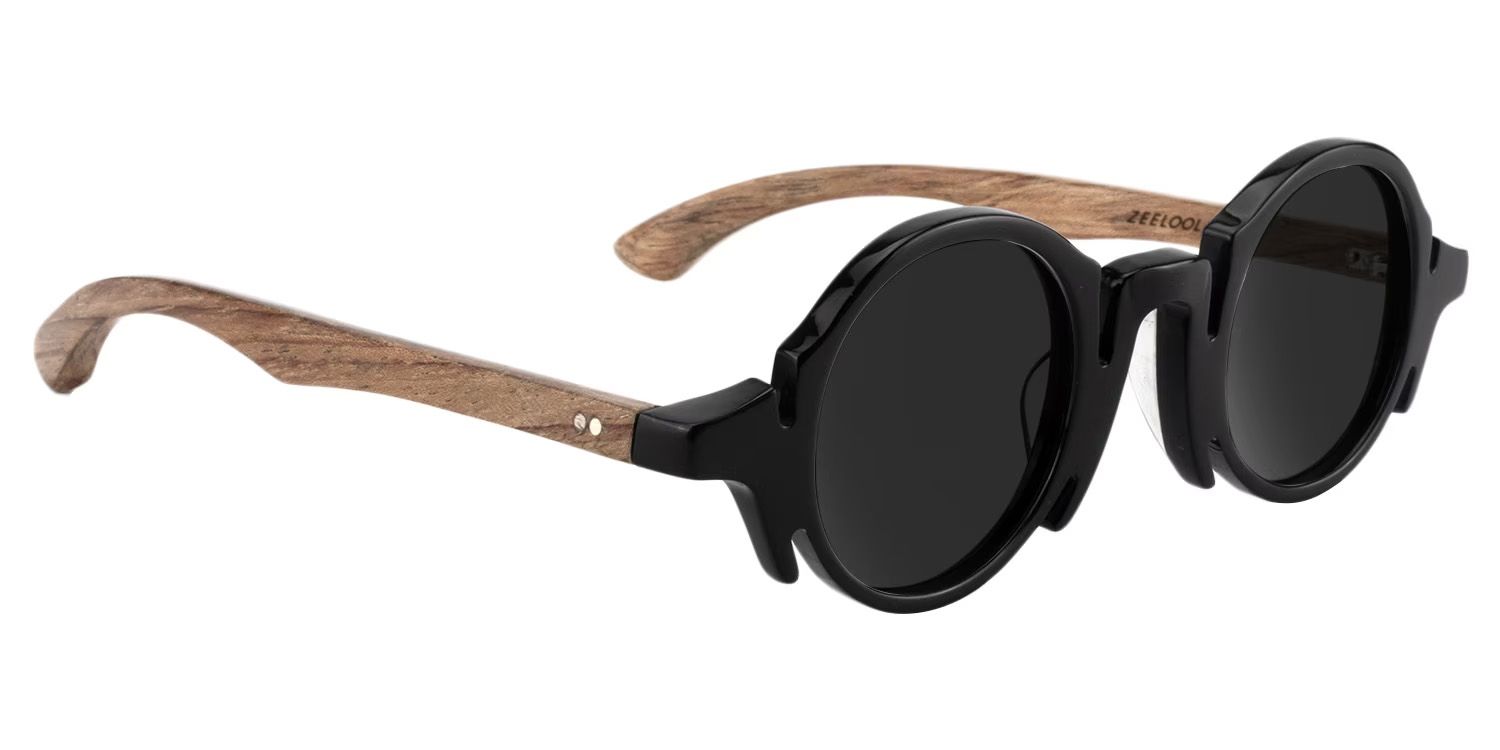 Charlie Black Round Sunglasses to Frame Your Face | ZEELOOL2
