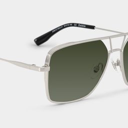 Debbie Silver Aviator Sunglasses5