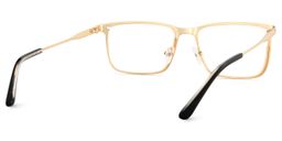 Roxana Gold Rectangle Glasses5