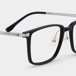 Ivonne Black Rectangle Glasses4