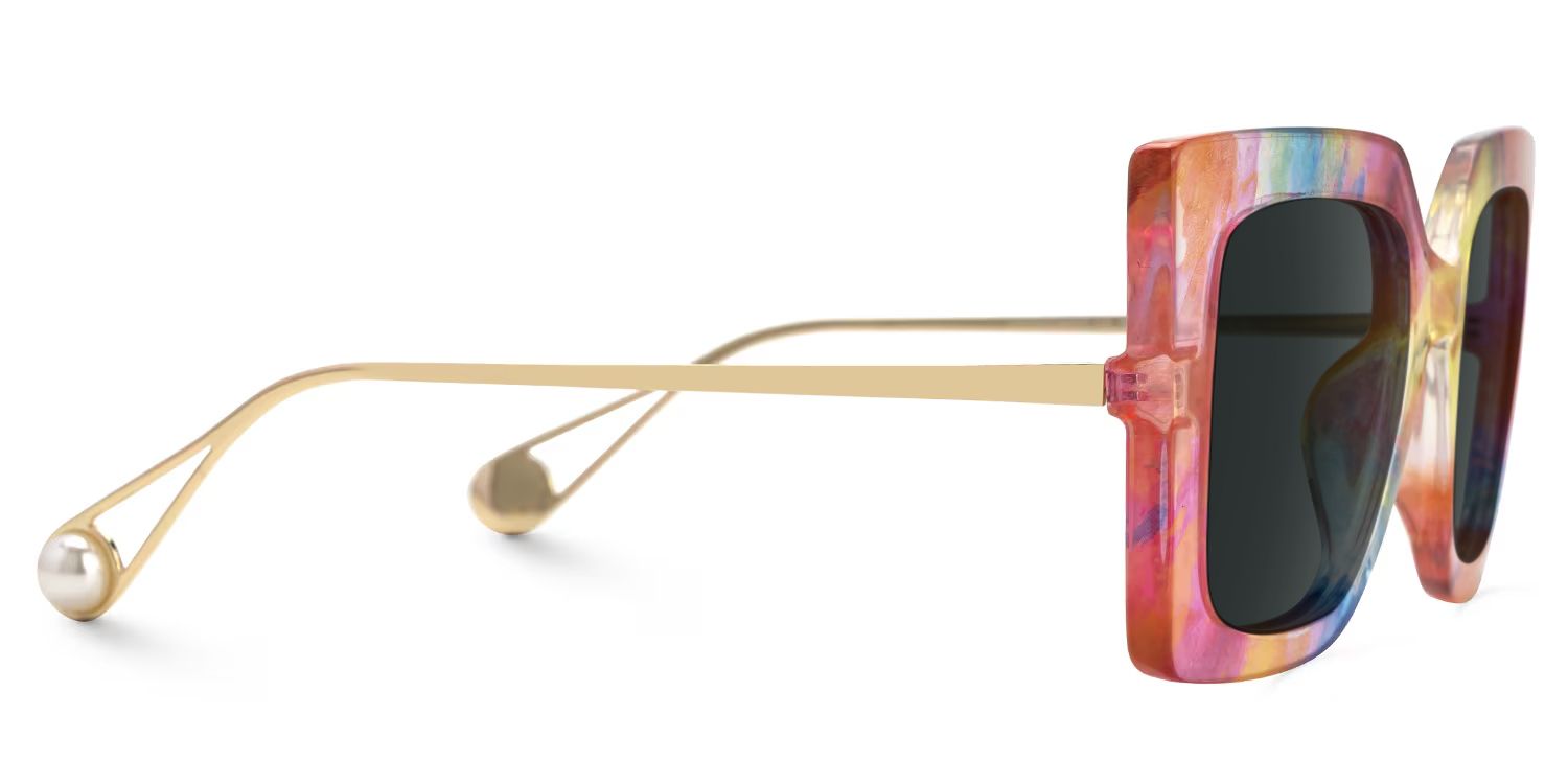 Qatar Square Multicolor Frame Sunglasses Online Sale | ZEELOOL4