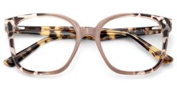 Siner Khaki Tortoise Square Glasses3