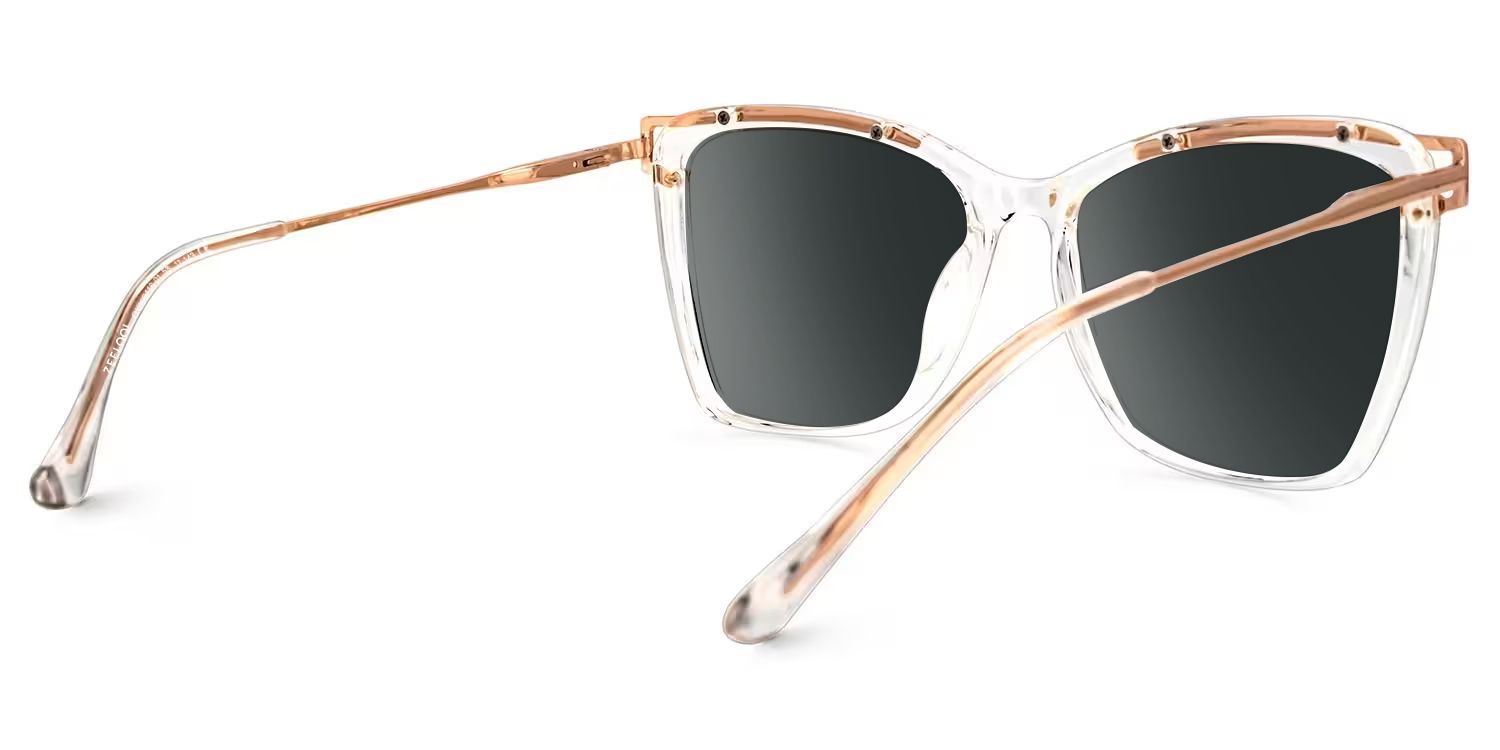 Krystle Square Clear Prescription Sunglasses | ZEELOOL3