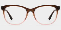 Julia Two-tone Rectangle Glasses1
