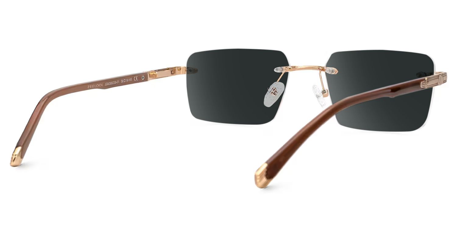 Savitrie Rectangle Brown Frame Sunglasses Online Sale | ZEELOOL3