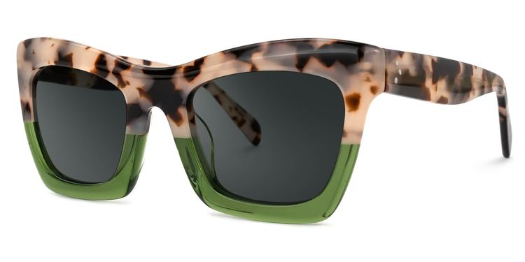 Benitez Two-Tone Square Sunglasses