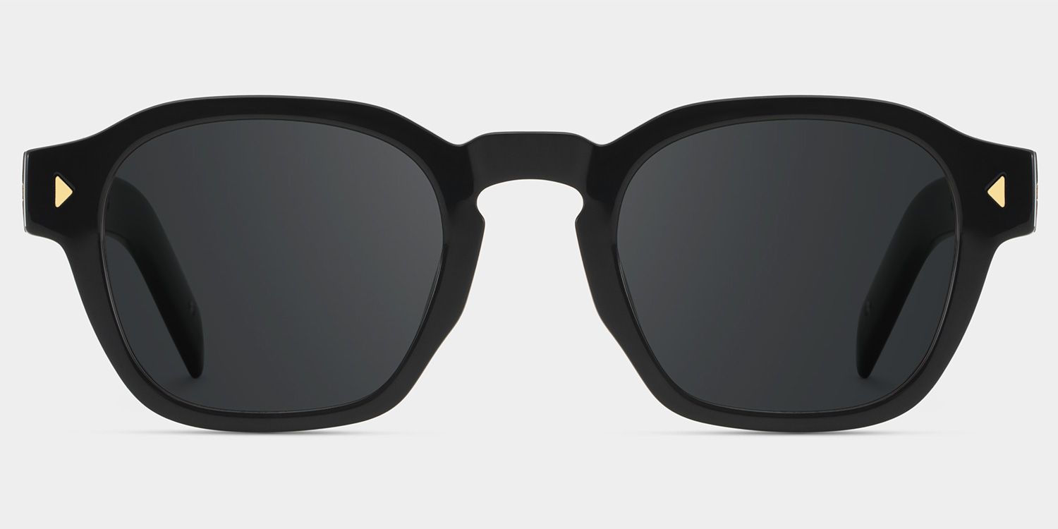 Leilani Tr90 Black Rectangle Frame Sunglasses | ZEELOOL0