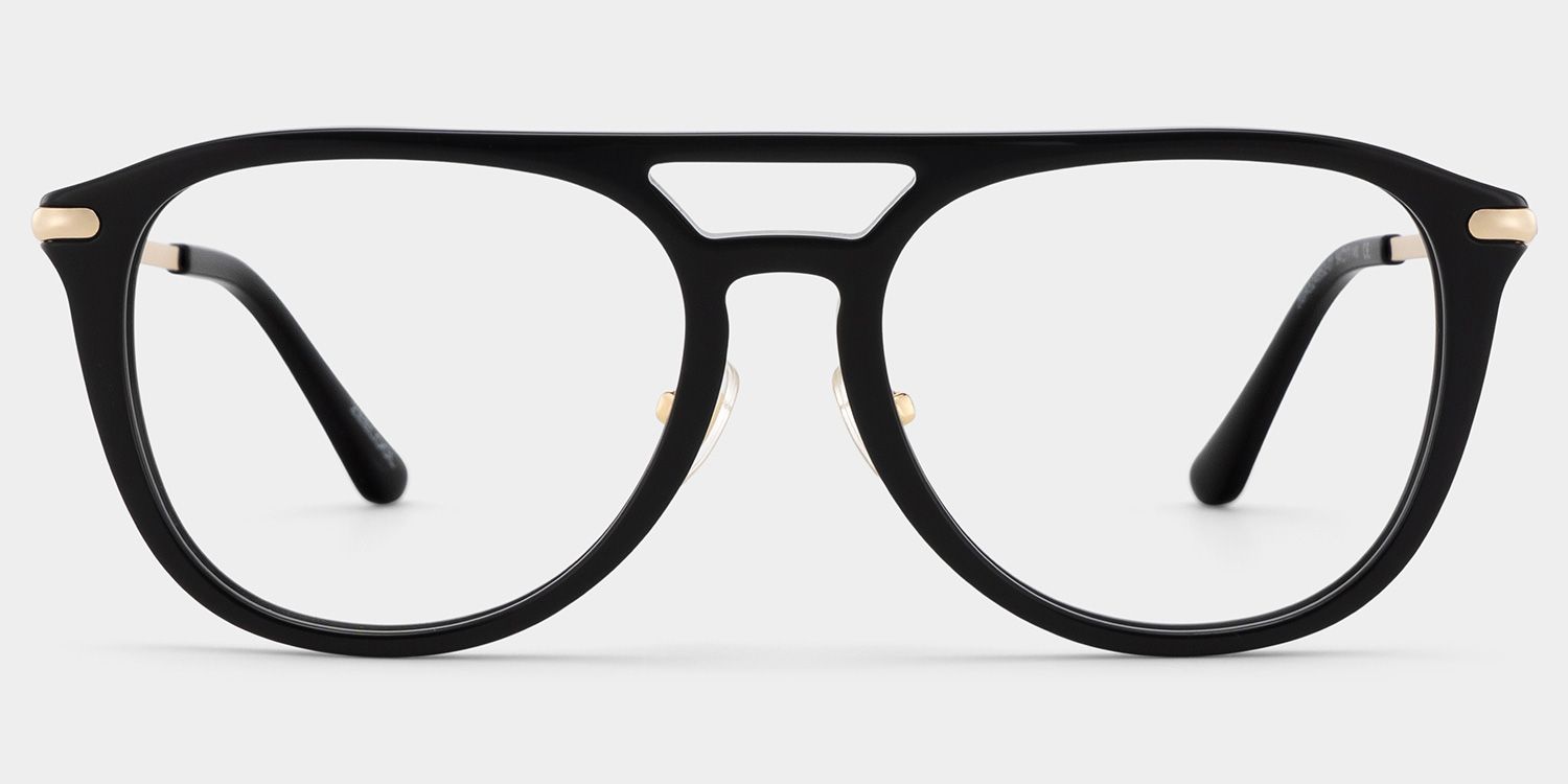 Isabelle Black Aviator glasses | Varsity Athleisure Stripe1