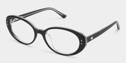 Lennon Black Oval Glasses3