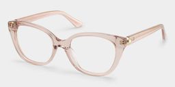 Charlotte Clear Pink Cat eye Glasses3