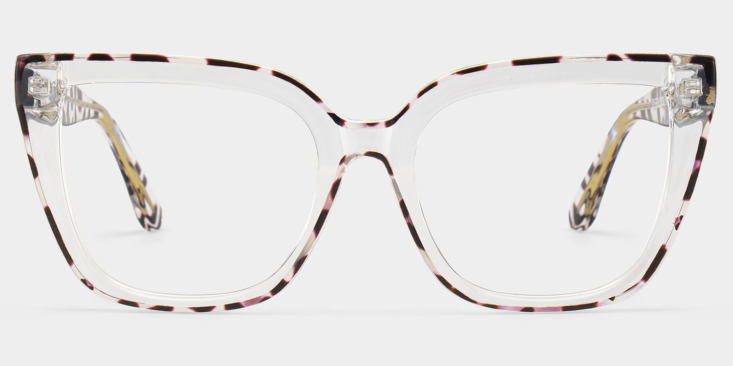 Mirta Square Tortoise Eyeglasses and Clear Frame0