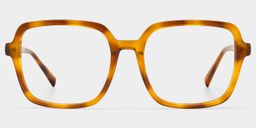 Kenneth Dark Tortoise Square Glasses0