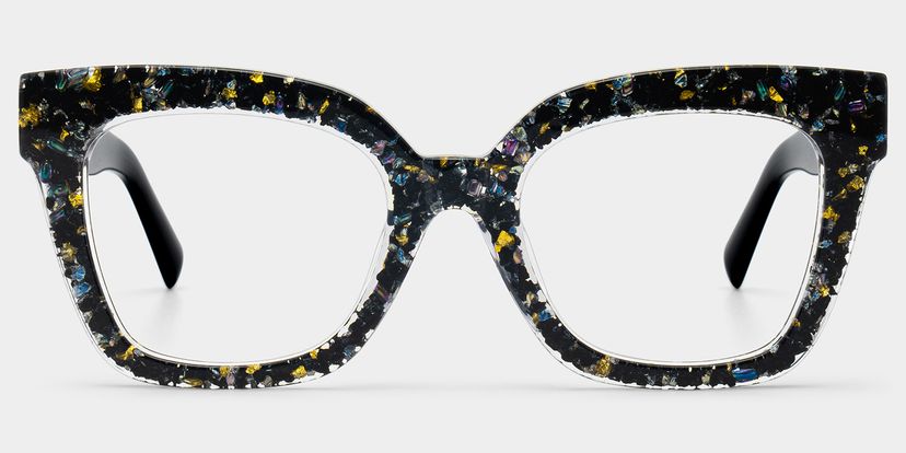 Renata Black Square Glasses