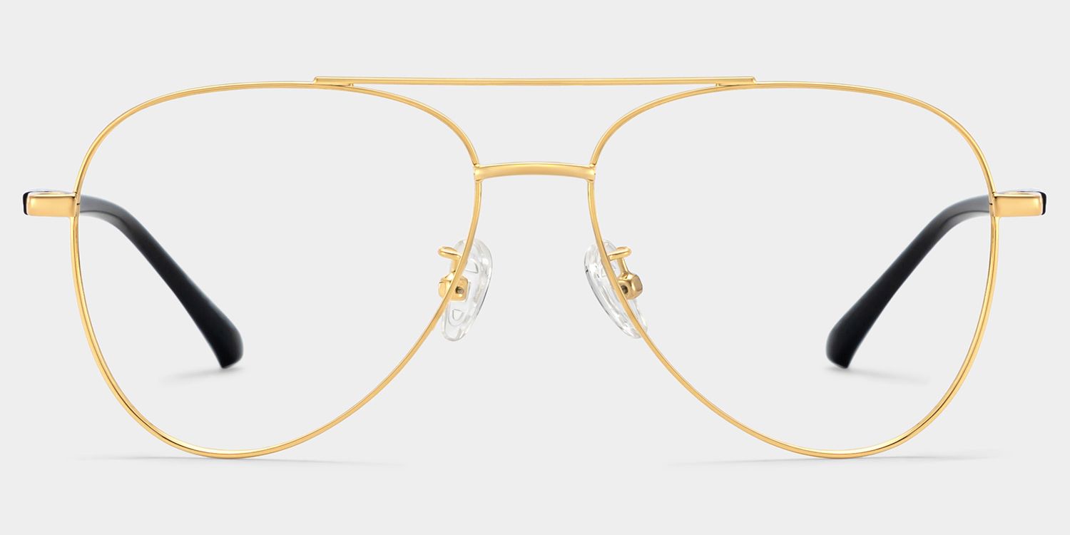 Paige Aviator Gold Glasses | Zeelool Glasses1