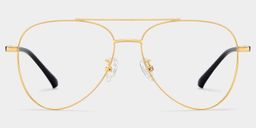 Paige Gold Aviator Glasses1